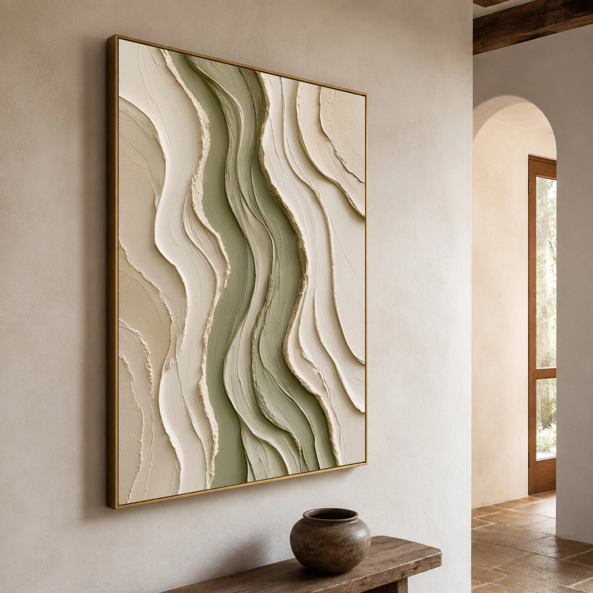 Textured & Impasto Art｜Sage Flow Layers