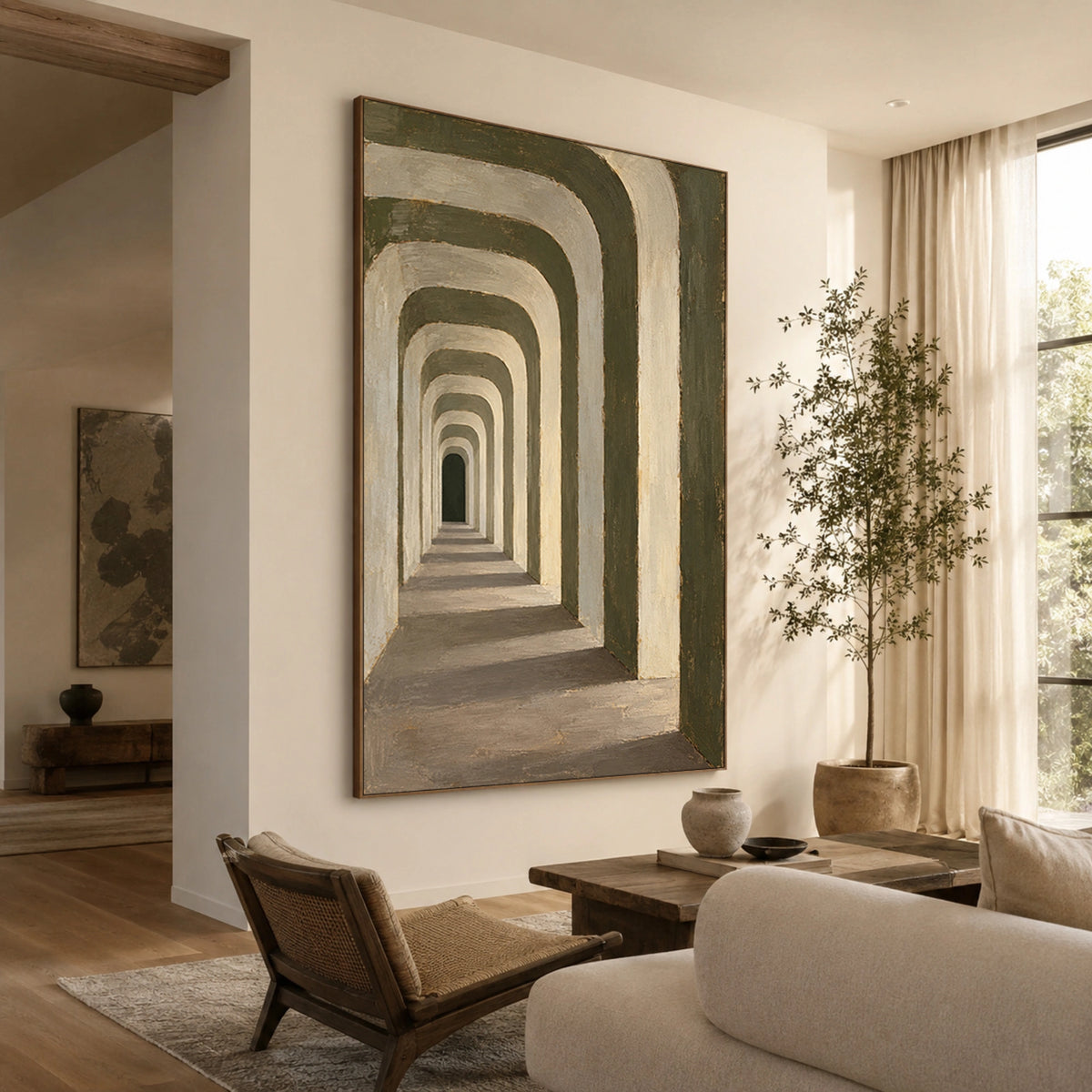 Textured & Impasto Art｜Endless Olive Passage