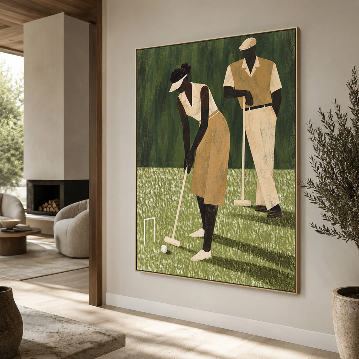 Modern Folk Art | Vintage Golf Harmony