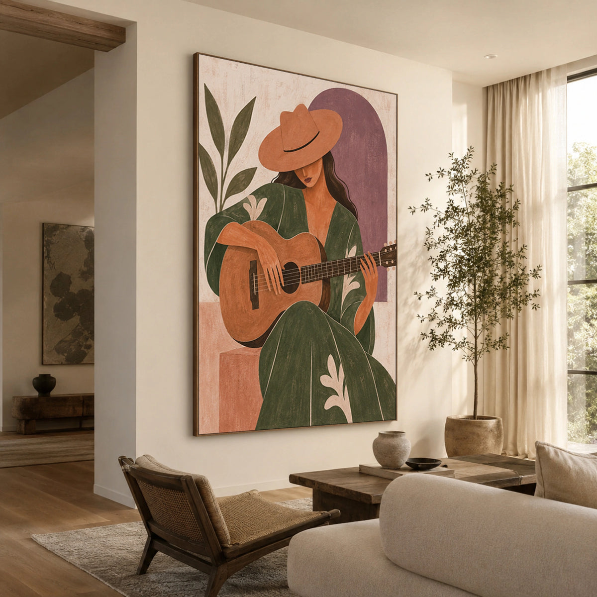 Modern Folk Art | Garden Guitar Muse