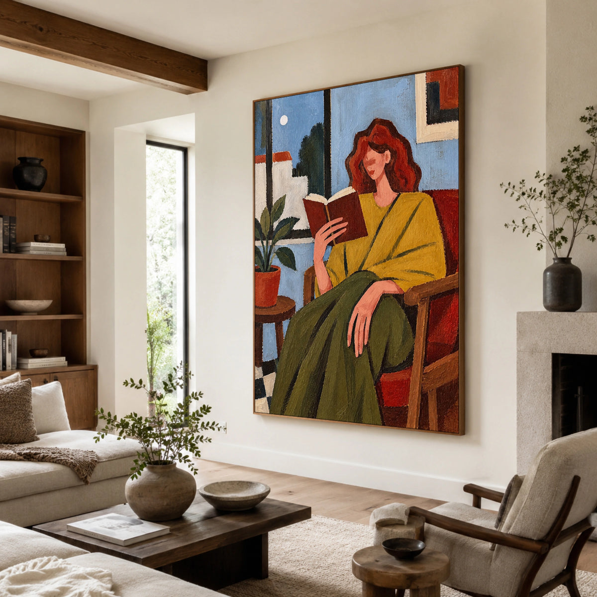 Modern Folk Art | Quiet Reading Moment