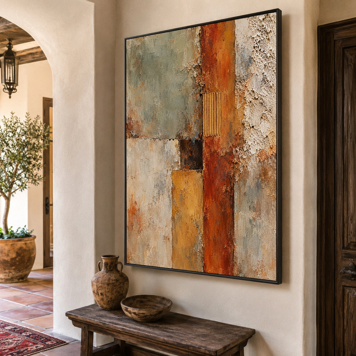 Textured & Impasto Art｜Rustic Mineral Abstract