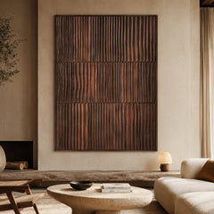 Textured & Impasto Art｜Walnut Rhythm