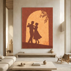 Expressive Contemporary Art｜Golden Dance Shadows