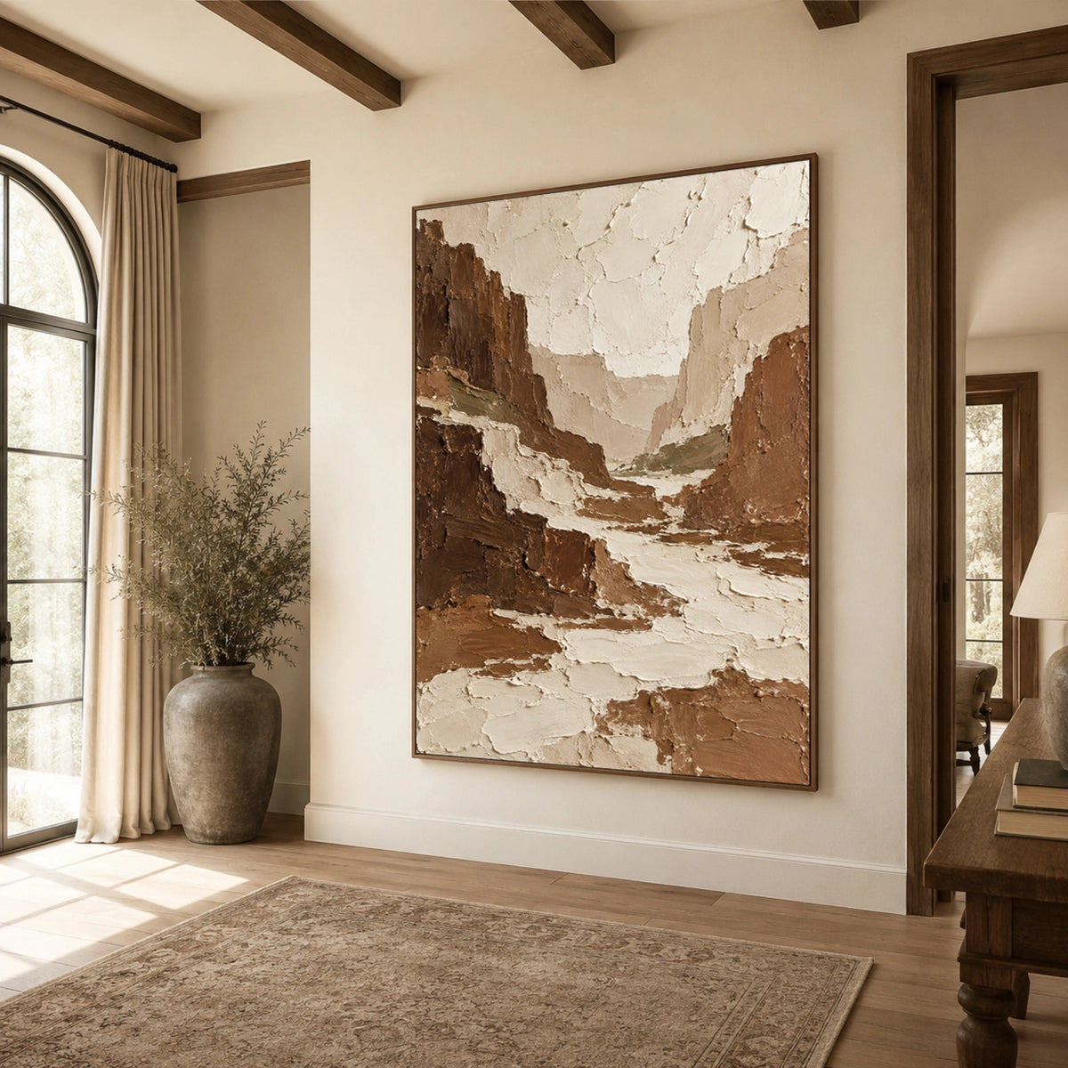 Textured & Impasto Art｜Desert Canyon Layers