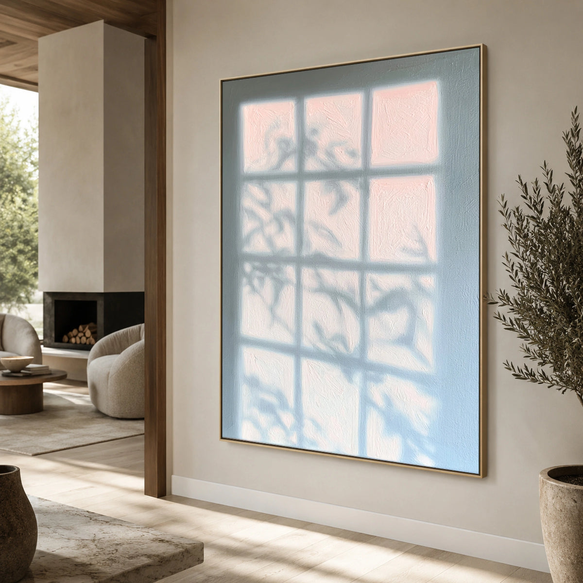 Expressive Contemporary Art｜Soft Morning Window Shadows