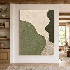 Textured & Impasto Art｜Sage Organic Forms