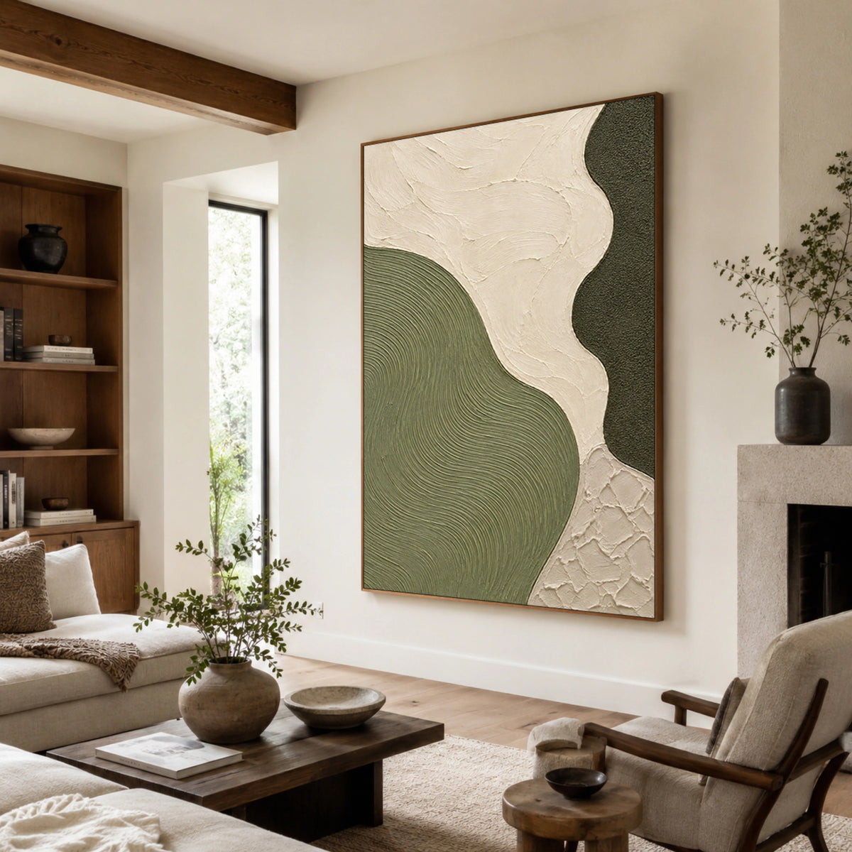 Textured & Impasto Art｜Sage Organic Forms
