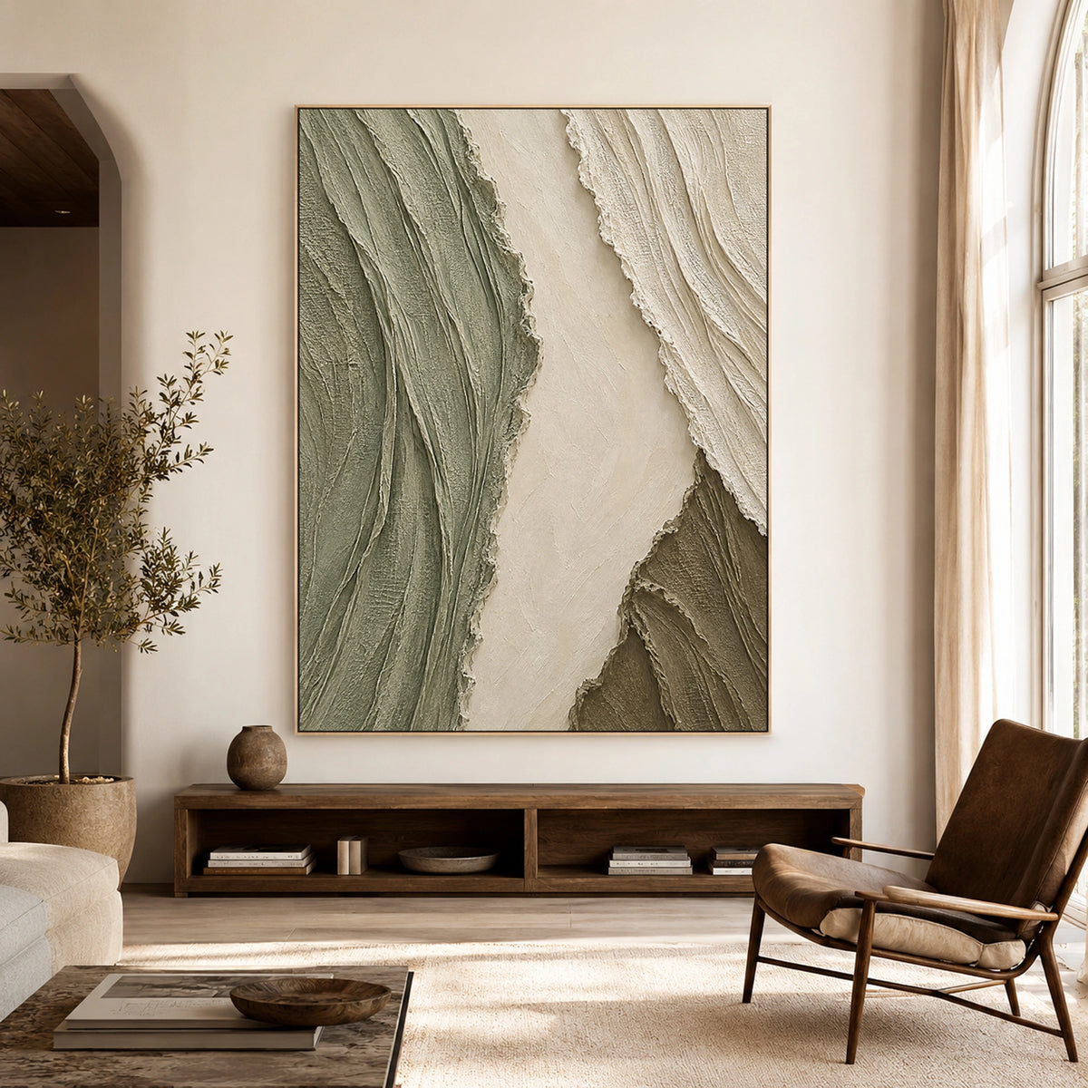 Textured & Impasto Art｜Forest Canyon Texture