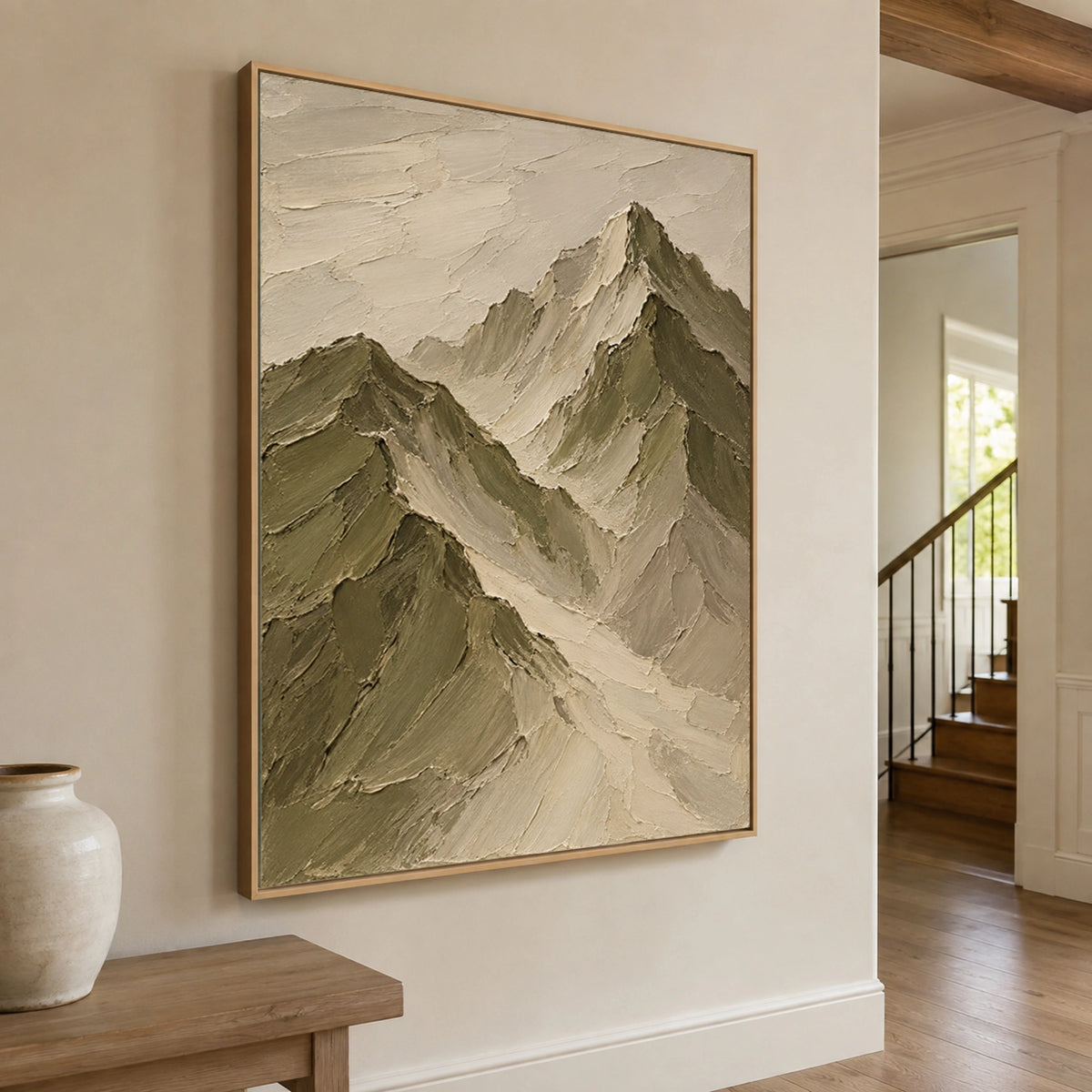 Textured & Impasto Art｜Mountain Ridge Layers