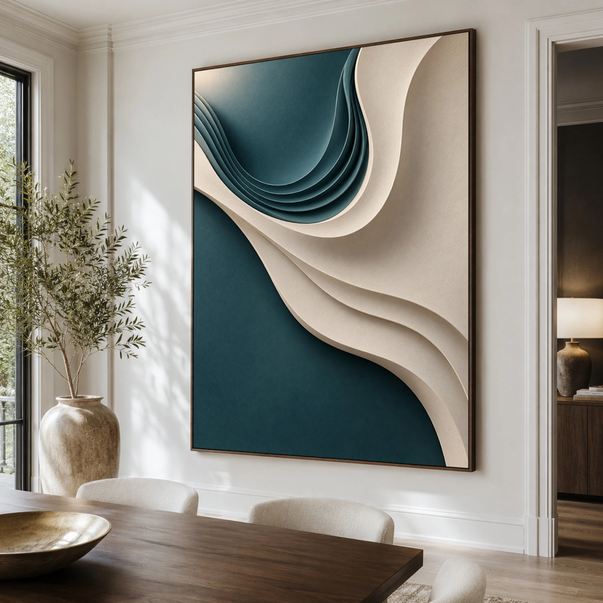 Textured & Impasto Art｜Ocean Shadow Waves