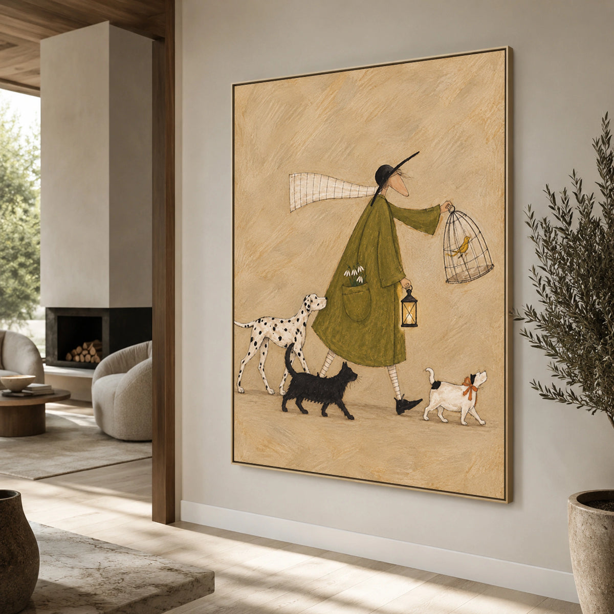Modern Folk Art | Whimsical Animal Parade