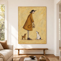 Modern Folk Art | Golden Bird Keeper