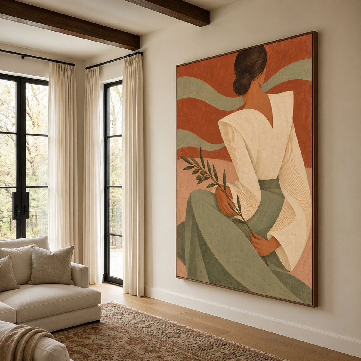 Modern Folk Art | Olive Muse Portrait