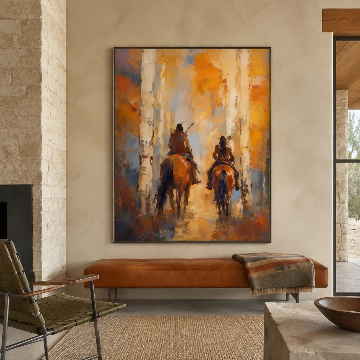 Western Landscapes Art｜Through the Golden Aspen Trail