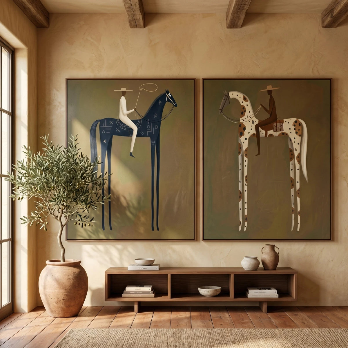 Vintage Americana Art｜Desert Riders
