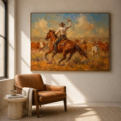 Western Landscapes Art｜The Wild Roping Tradition