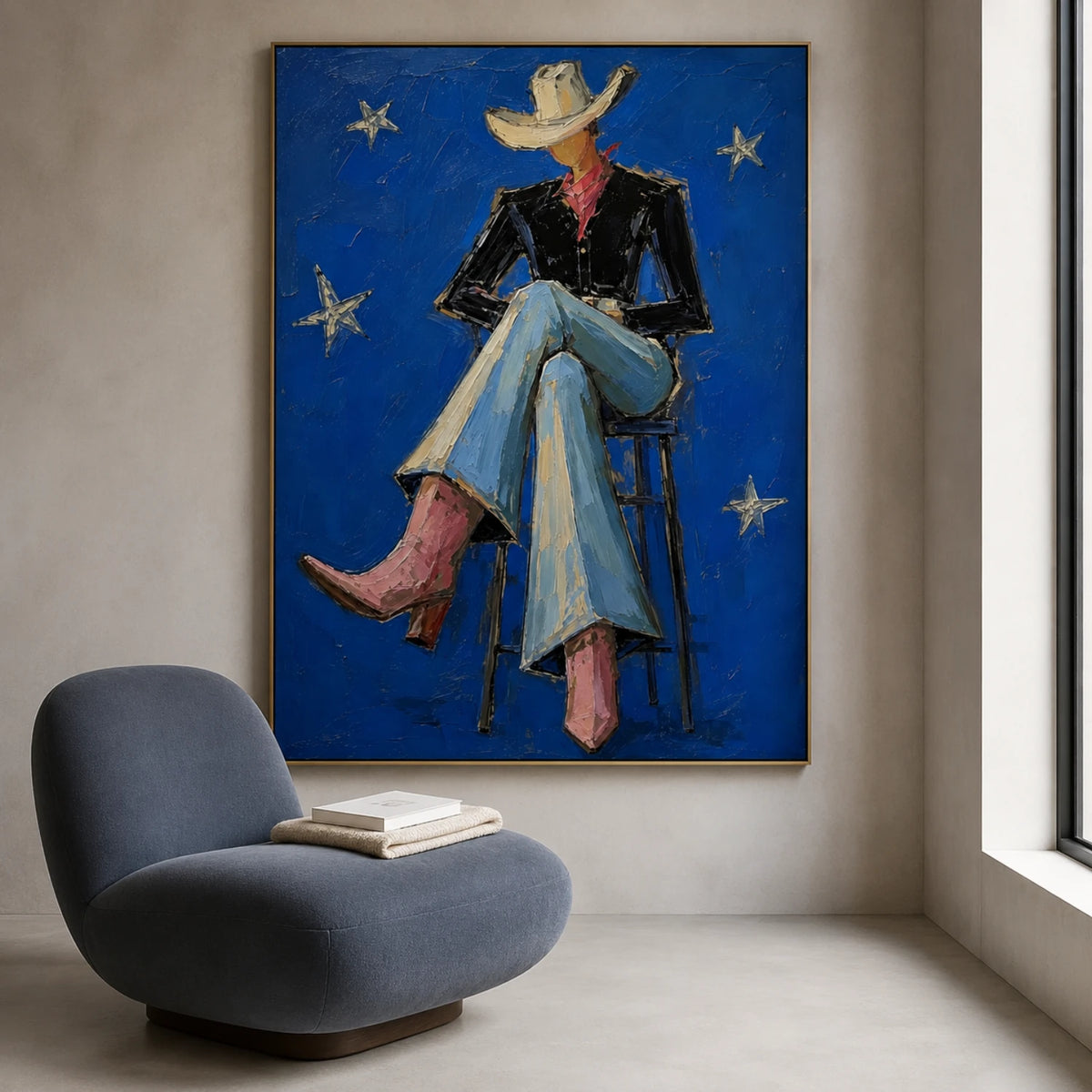 Western Pop Art｜Starry Blue Repose