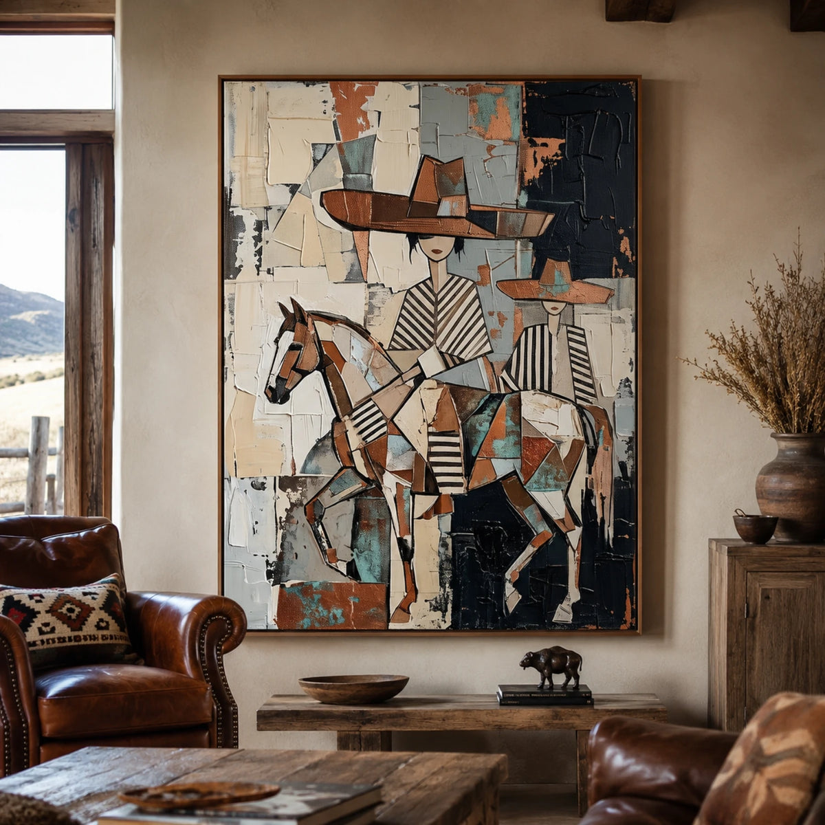 Vintage Americana Art｜Western Mosaic