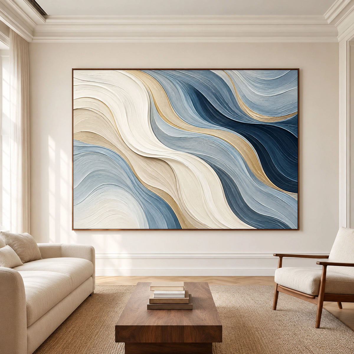 Textured & Impasto Art｜Flowing Horizon
