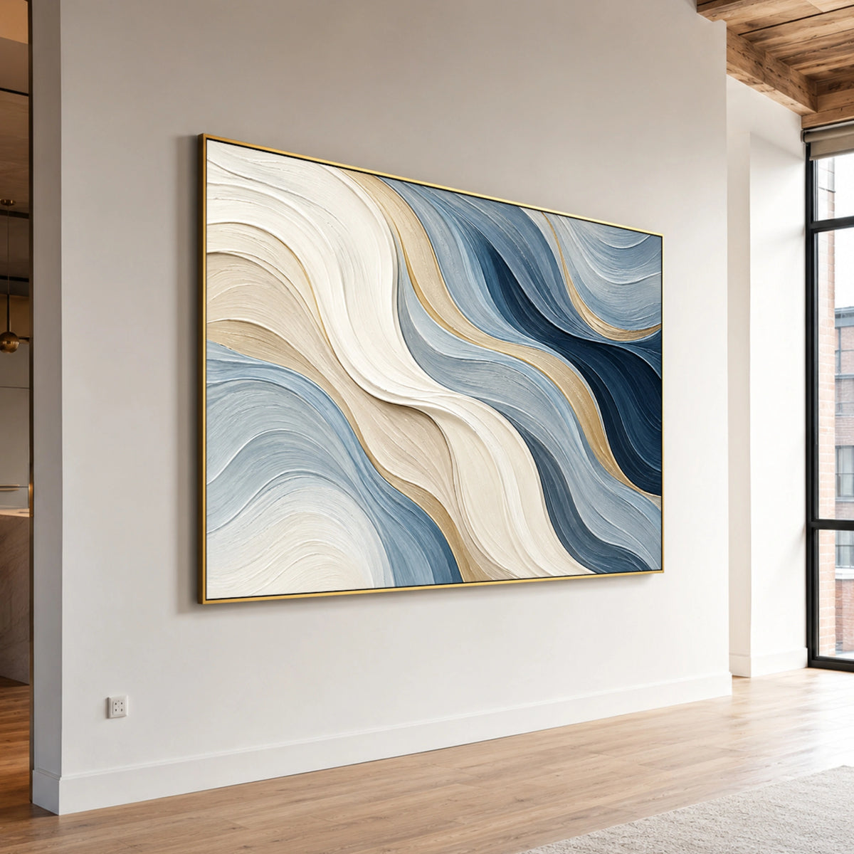 Textured & Impasto Art｜Flowing Horizon