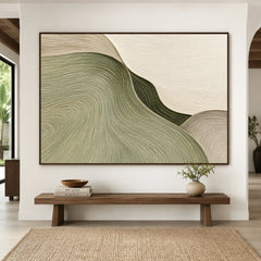 Textured & Impasto Art｜Sage Horizon