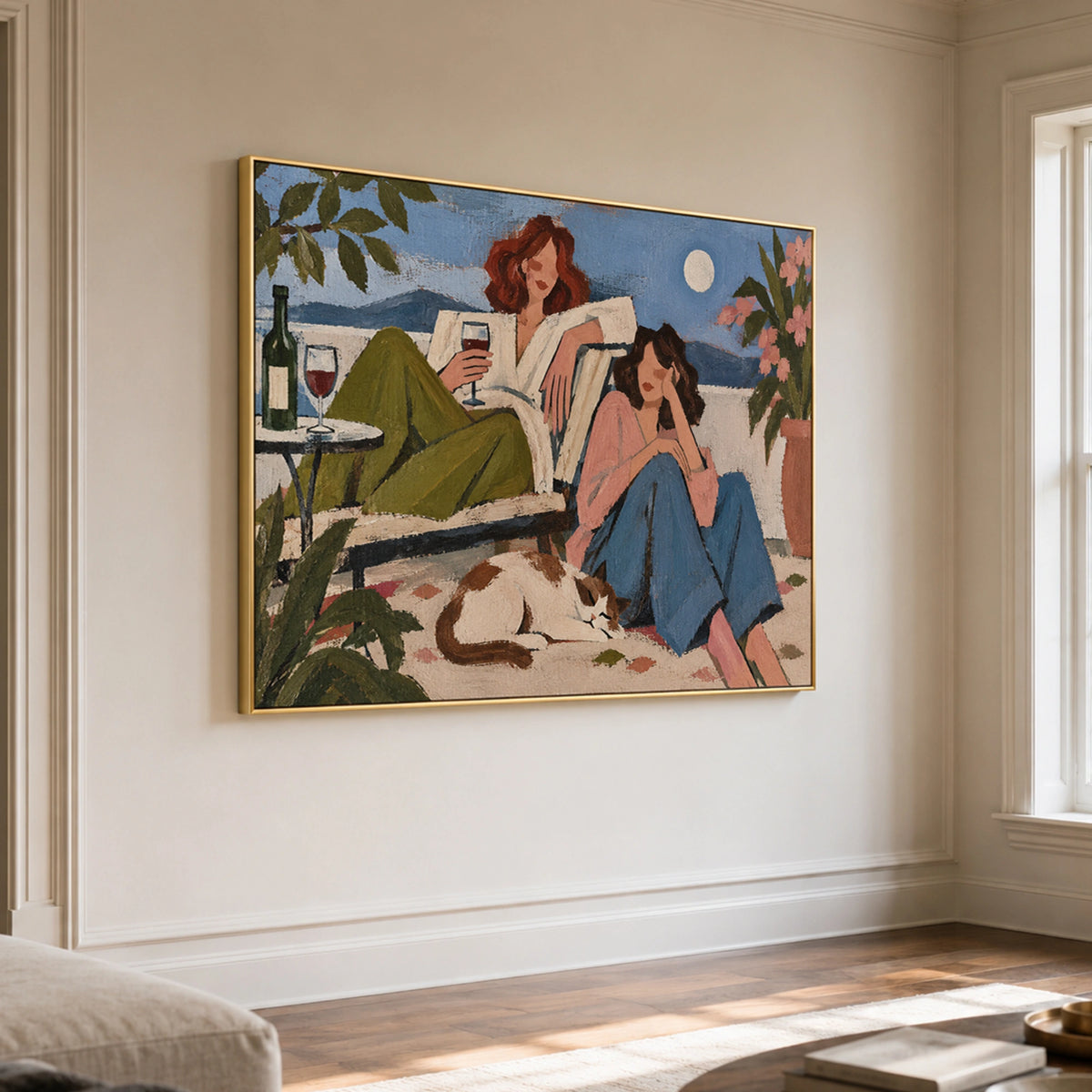 Modern Folk Art｜Moonlit Wine Retreat