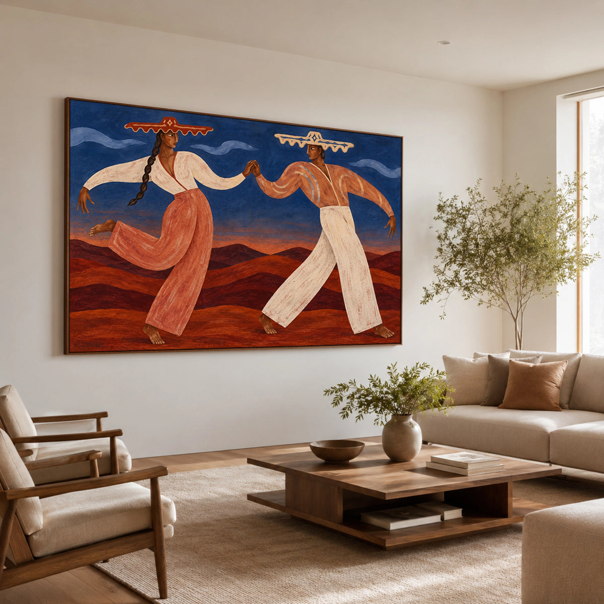 Modern Folk Art｜Dancing Under Desert Skies
