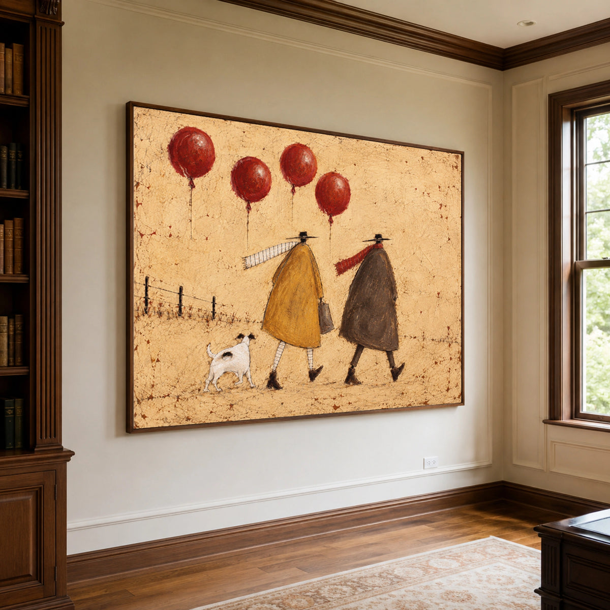 Modern Folk Art｜Walking Together Under Red Skies