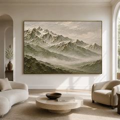 Textured & Impasto Art｜Mountain Stillness
