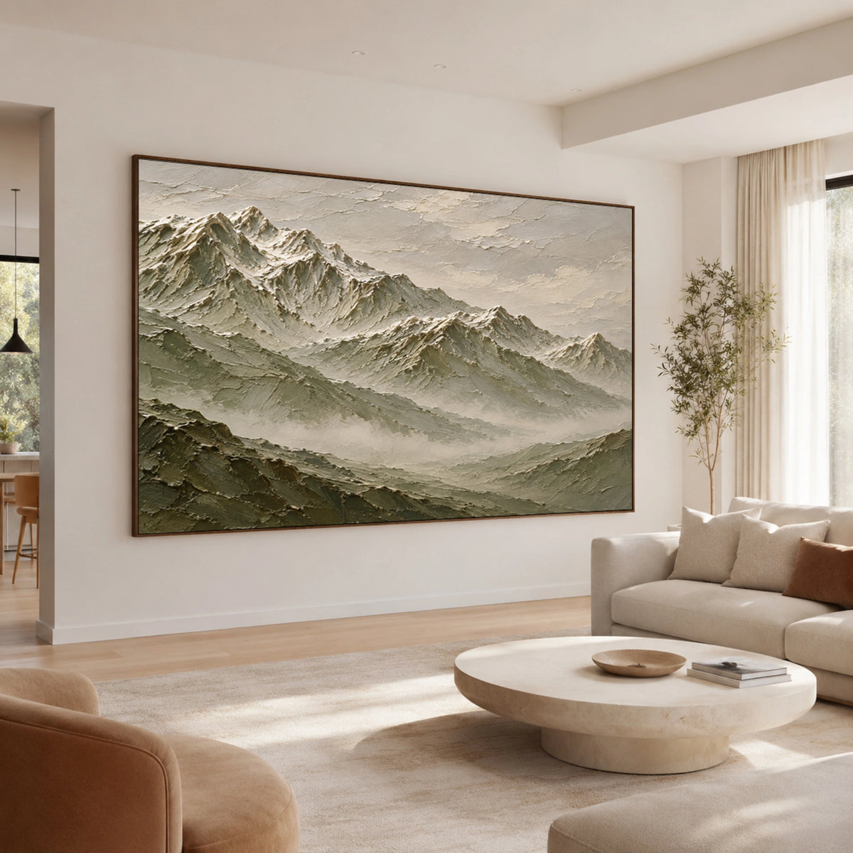 Textured & Impasto Art｜Mountain Stillness