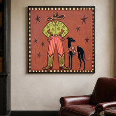 Western Pop Art｜Cowboy And His Hound