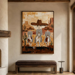 Vintage Americana Art｜Desert Procession