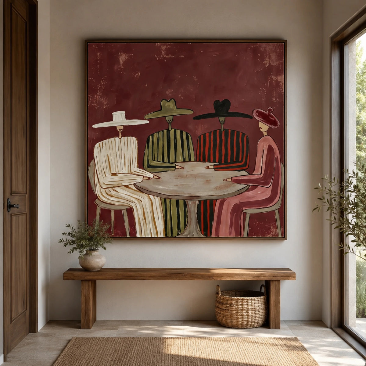 Vintage Americana Art｜Crimson Council