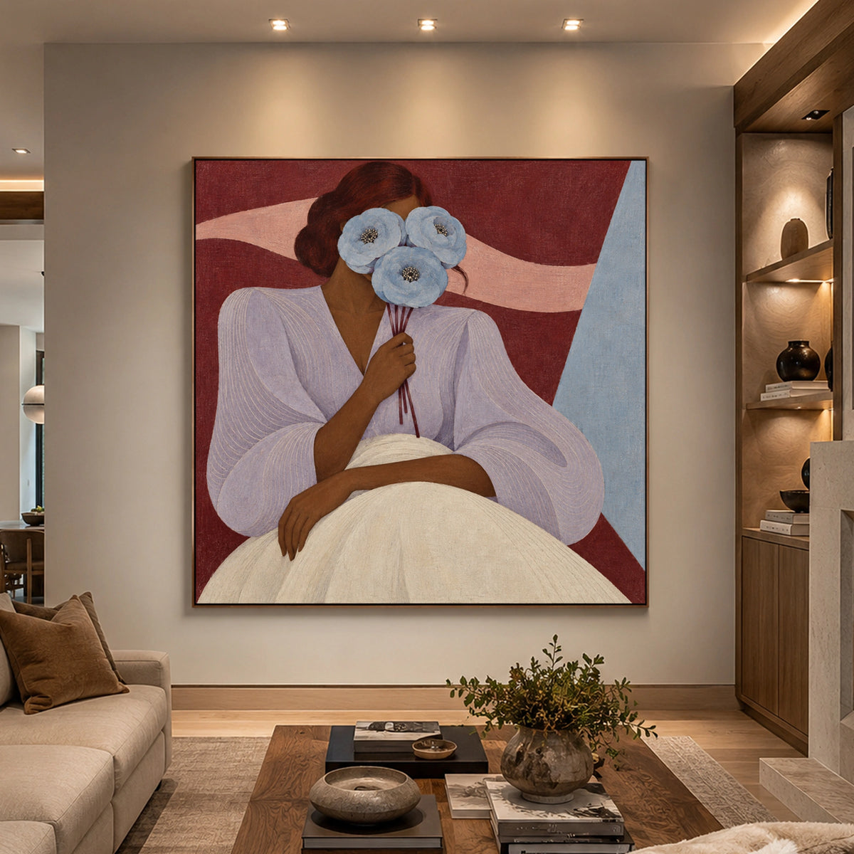 Modern Folk Art ｜ Blooming Quiet Portrait