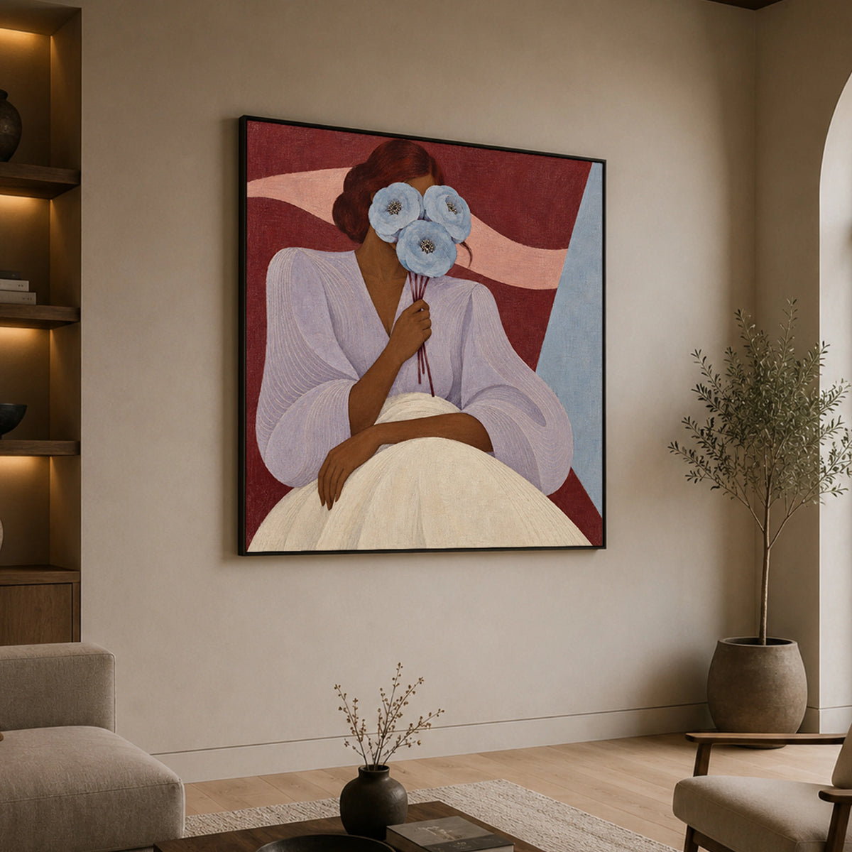 Modern Folk Art ｜ Blooming Quiet Portrait