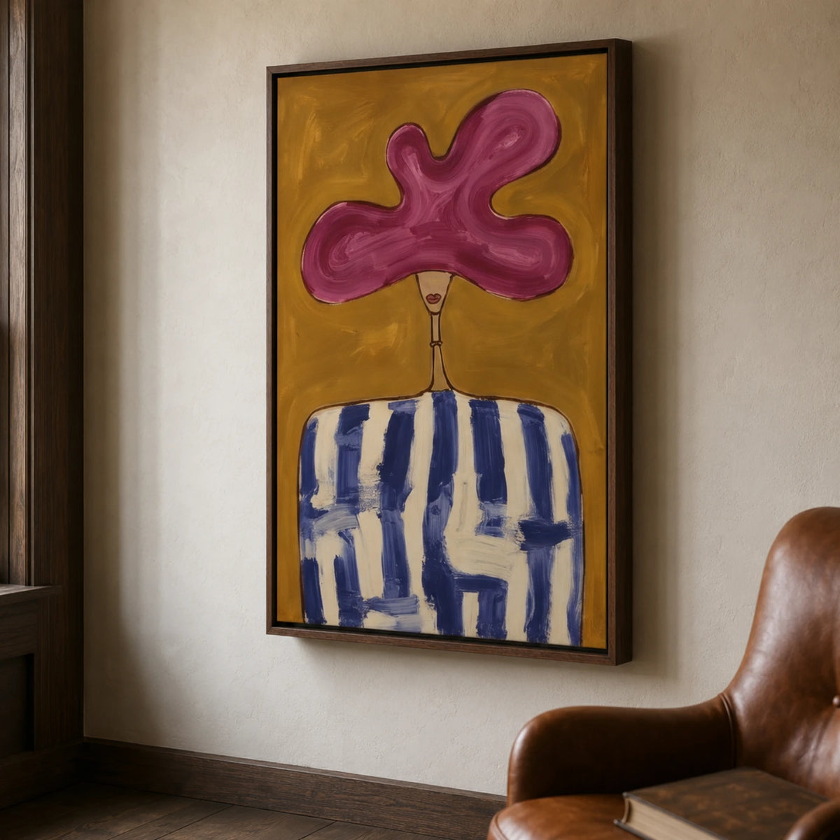 Vintage Americana Art｜Magenta Reverie