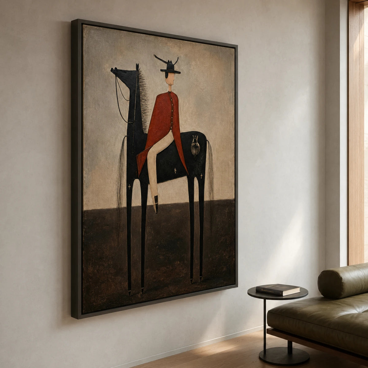 Vintage Americana Art｜Crimson Vigil