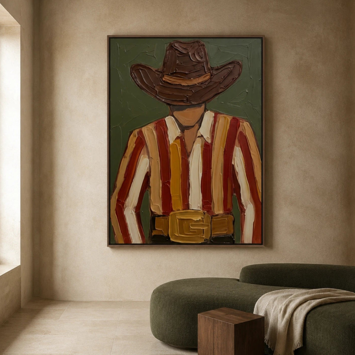 Vintage Americana Art｜Frontier Portrait