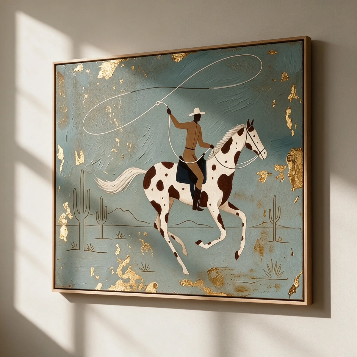 Vintage Americana Art｜Gilded Lariat