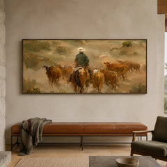 Western Landscapes Art｜The Quiet Watch of the Open Range