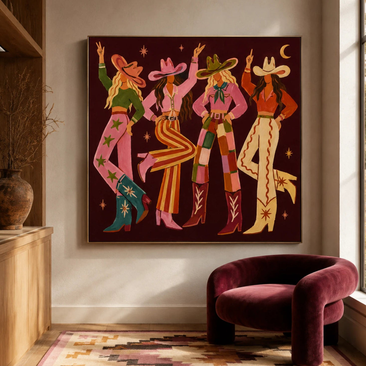 Western Pop Art｜Starlit Cowgirl Soirée