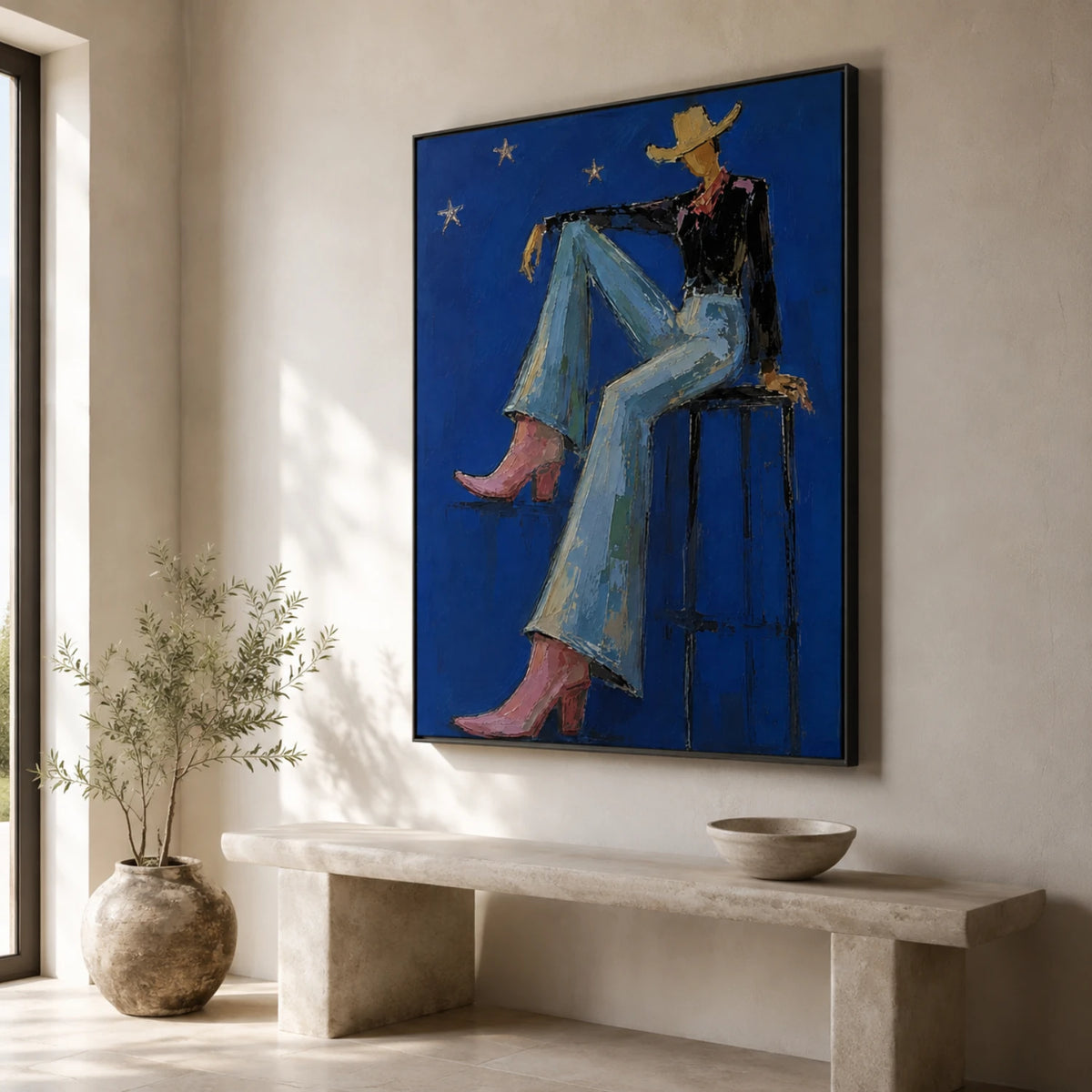 Western Pop Art｜Blue Night Star Rest