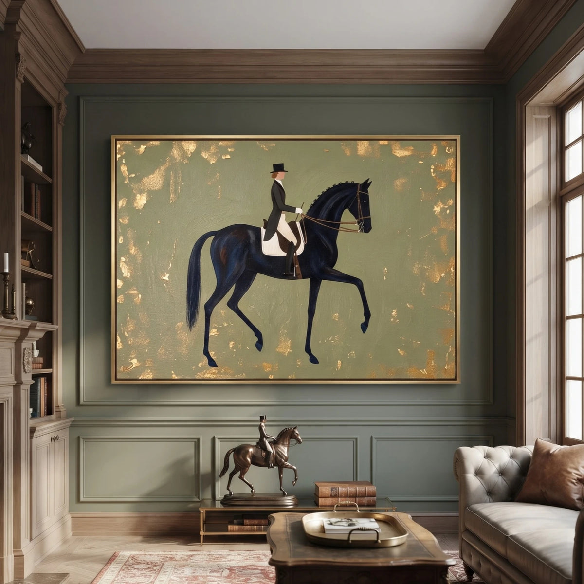 Vintage Americana Art｜Gilded Canter