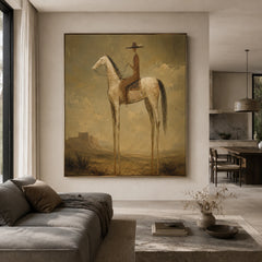 Vintage Americana Art｜Silent Rider of the Plains