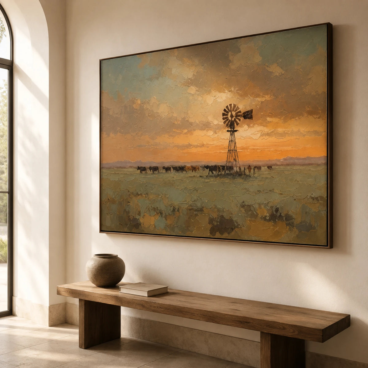 Western Landscapes Art｜Golden Silence Across the Prairie
