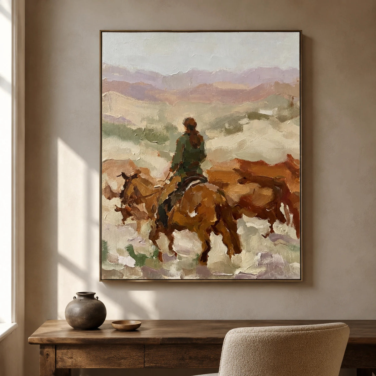 Western Landscapes Art｜Rider of the Quiet Frontier