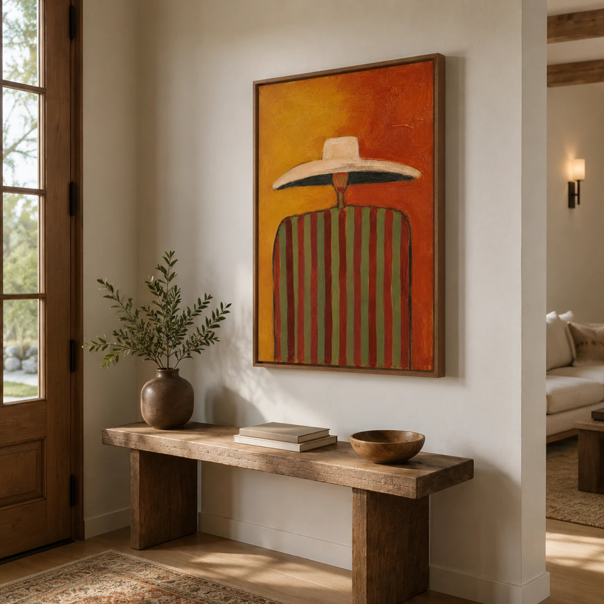 Vintage Americana Art｜Sunlit Solitude