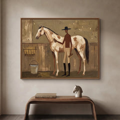 Vintage Americana Art｜Stable Reverie