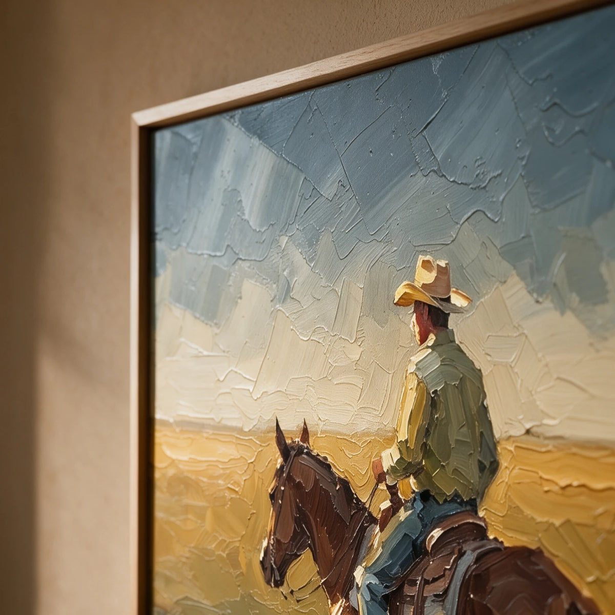 Western Landscapes Art｜Rider Across the Open Prairie